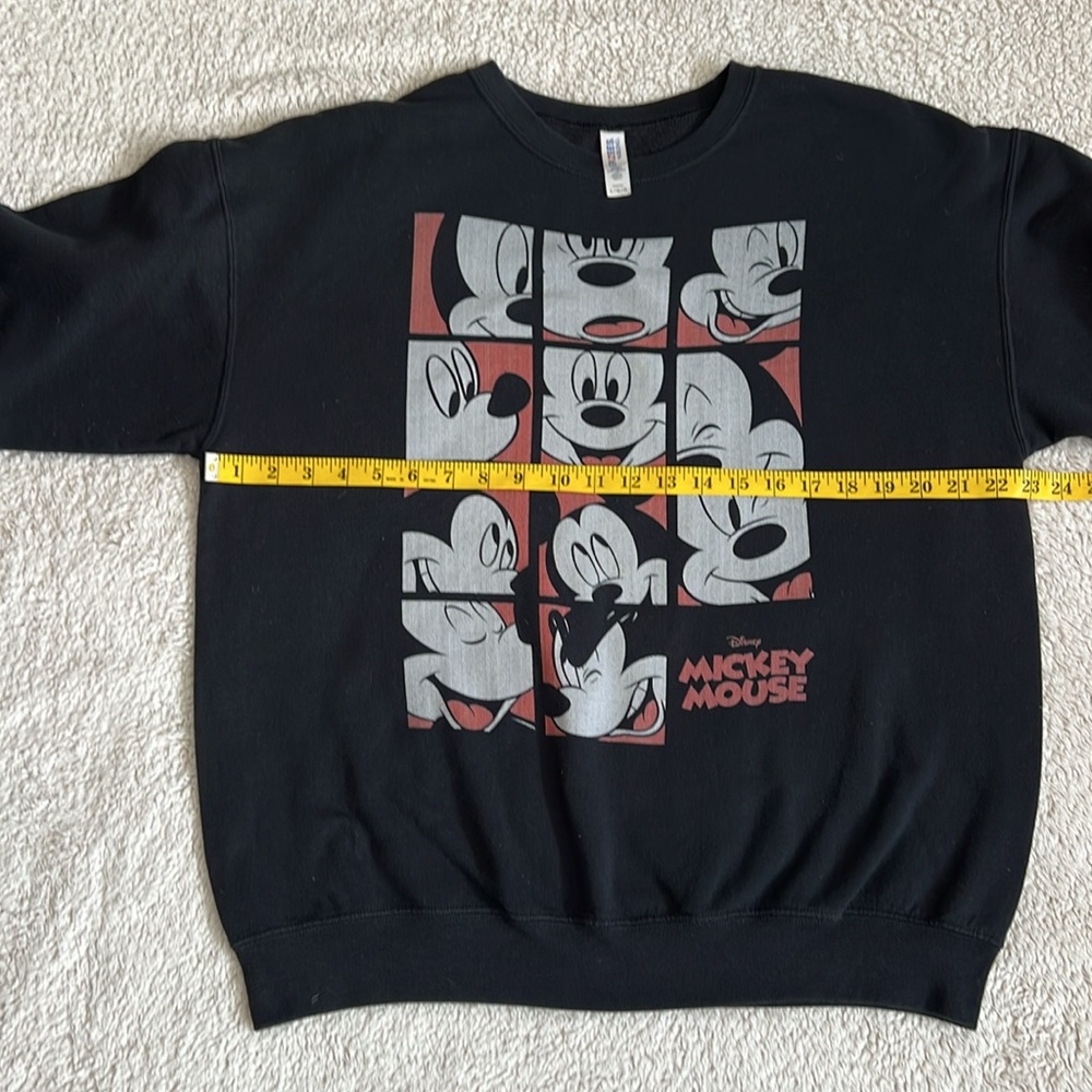 Disney Mickey Mouse Expression Grid Sweatshirt Si… - image 4